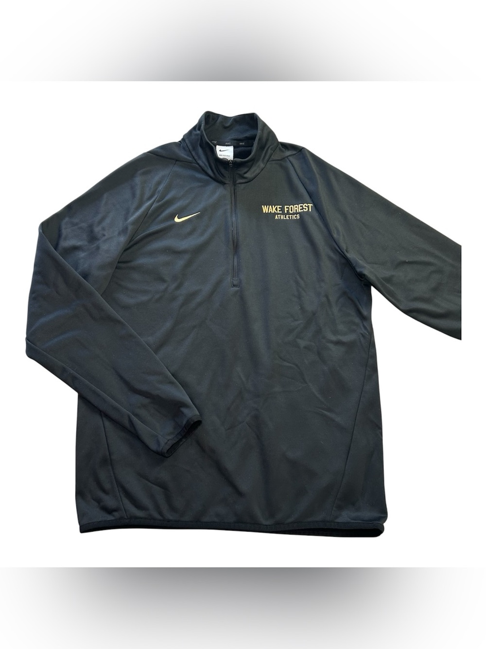 Nike Wake Forest Demon Deacons TEAM ISSUED Men’s 1/4 Zip Coaches Jacket Black M
